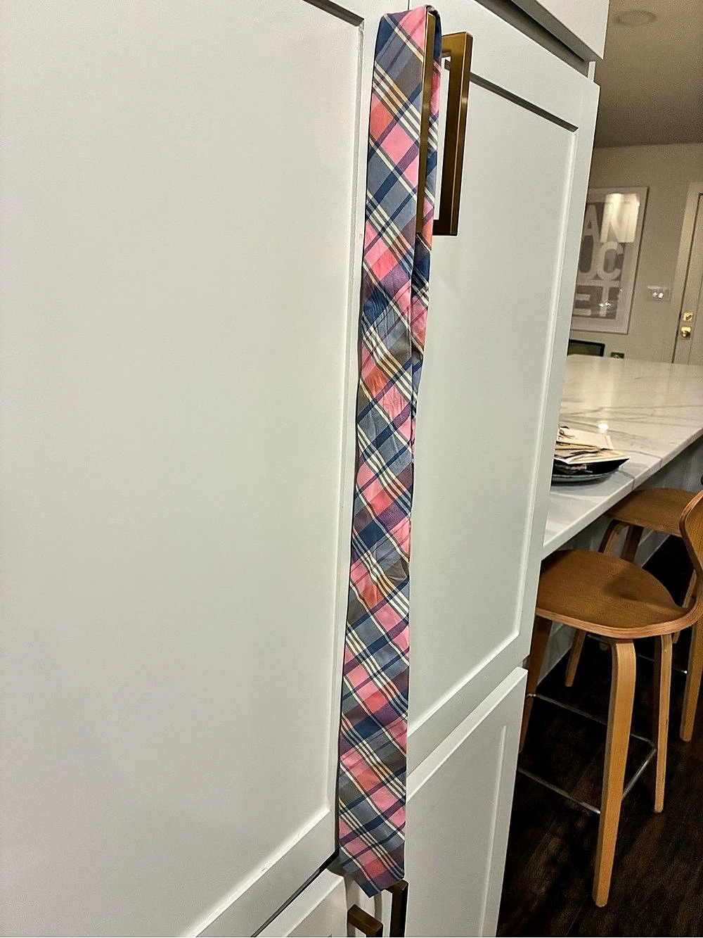 J.Crew Plaid Tie in Pink & Blue Like New